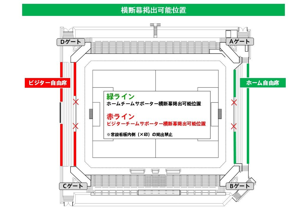 味の素フィールド西が丘 座席案内図：画像